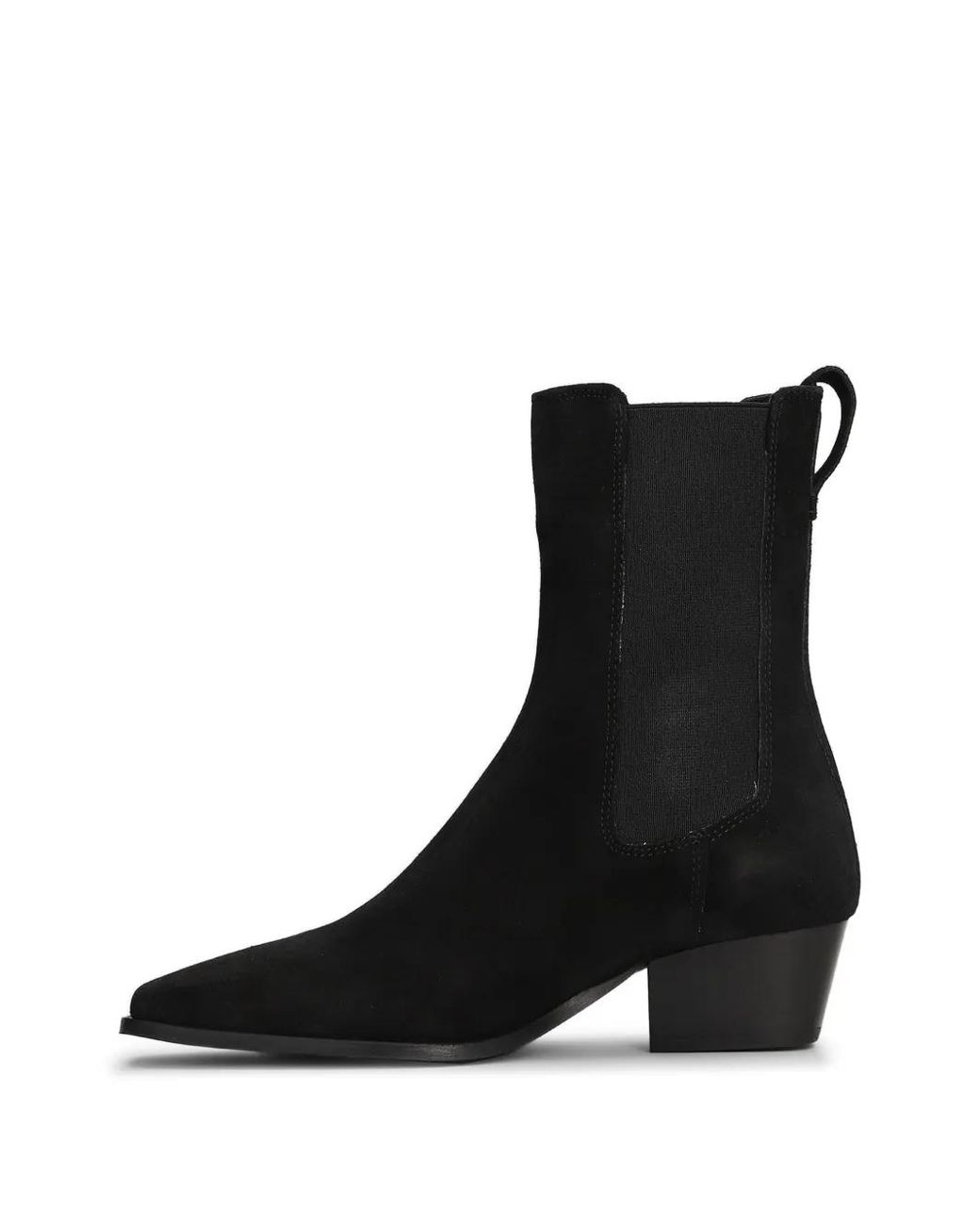 Bibi Lou Black Pointed-Toe Chelsea Boots