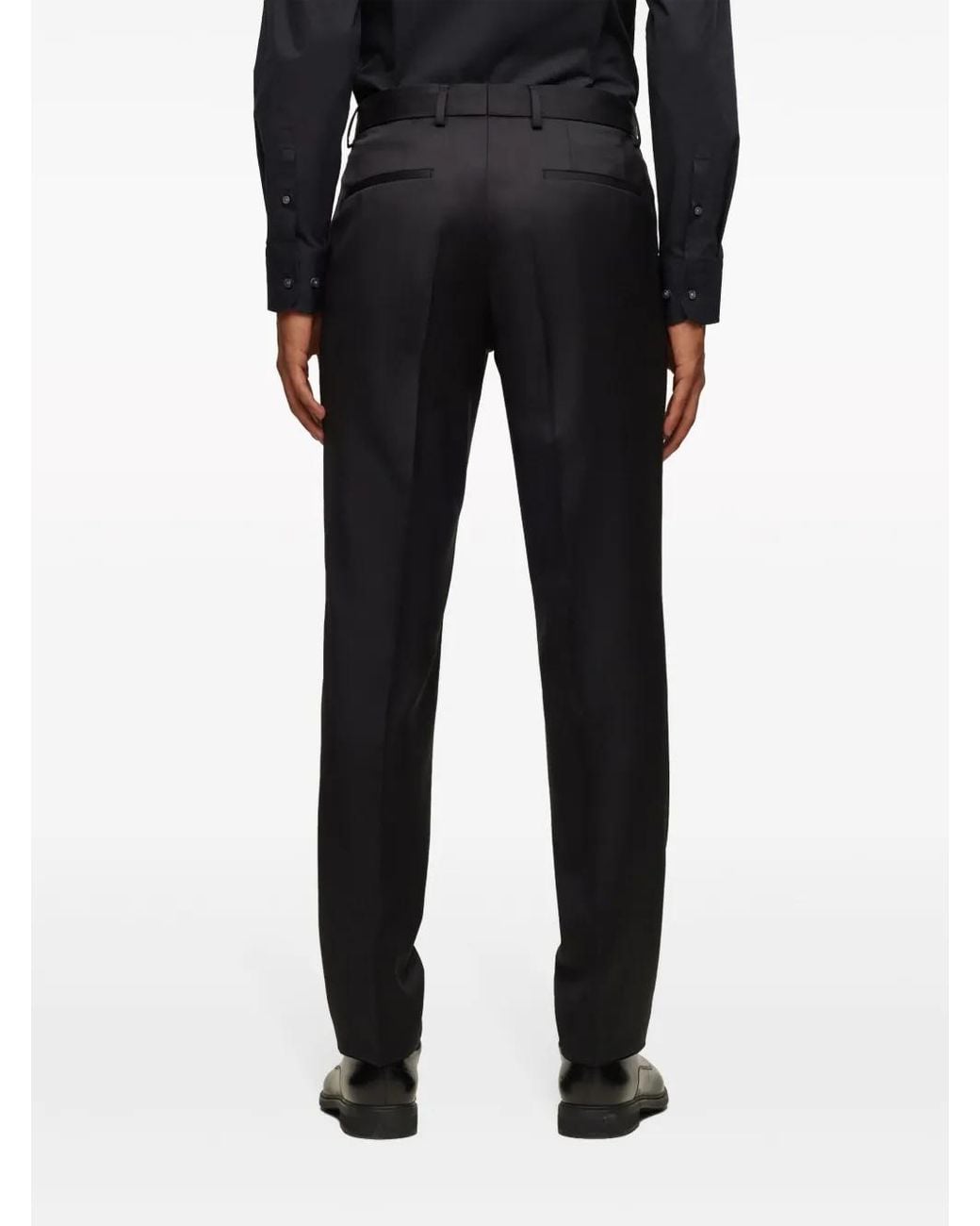 Boss Black Straight Leg Trousers for men