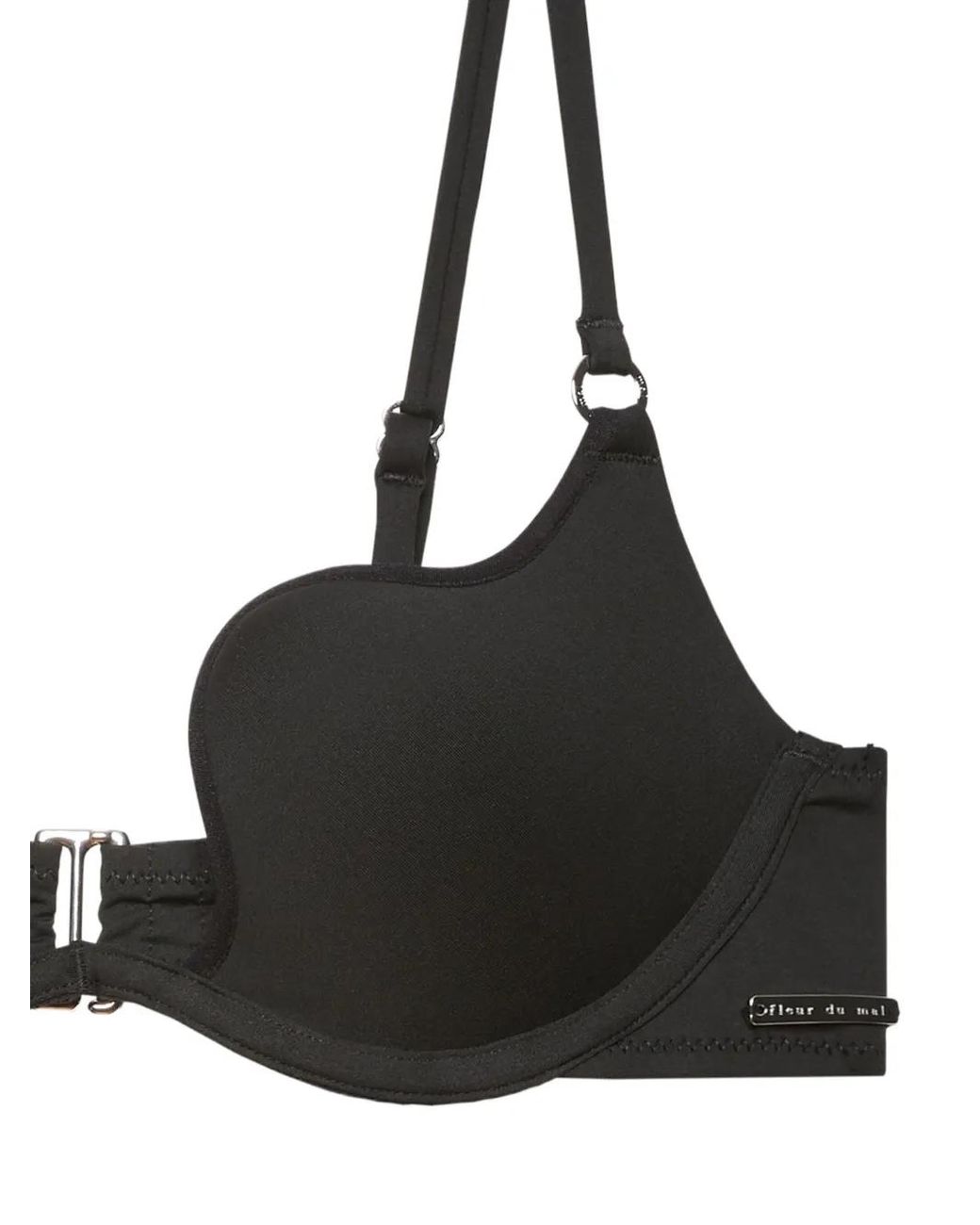 Fleur du Mal Black Seduce Bikini Top