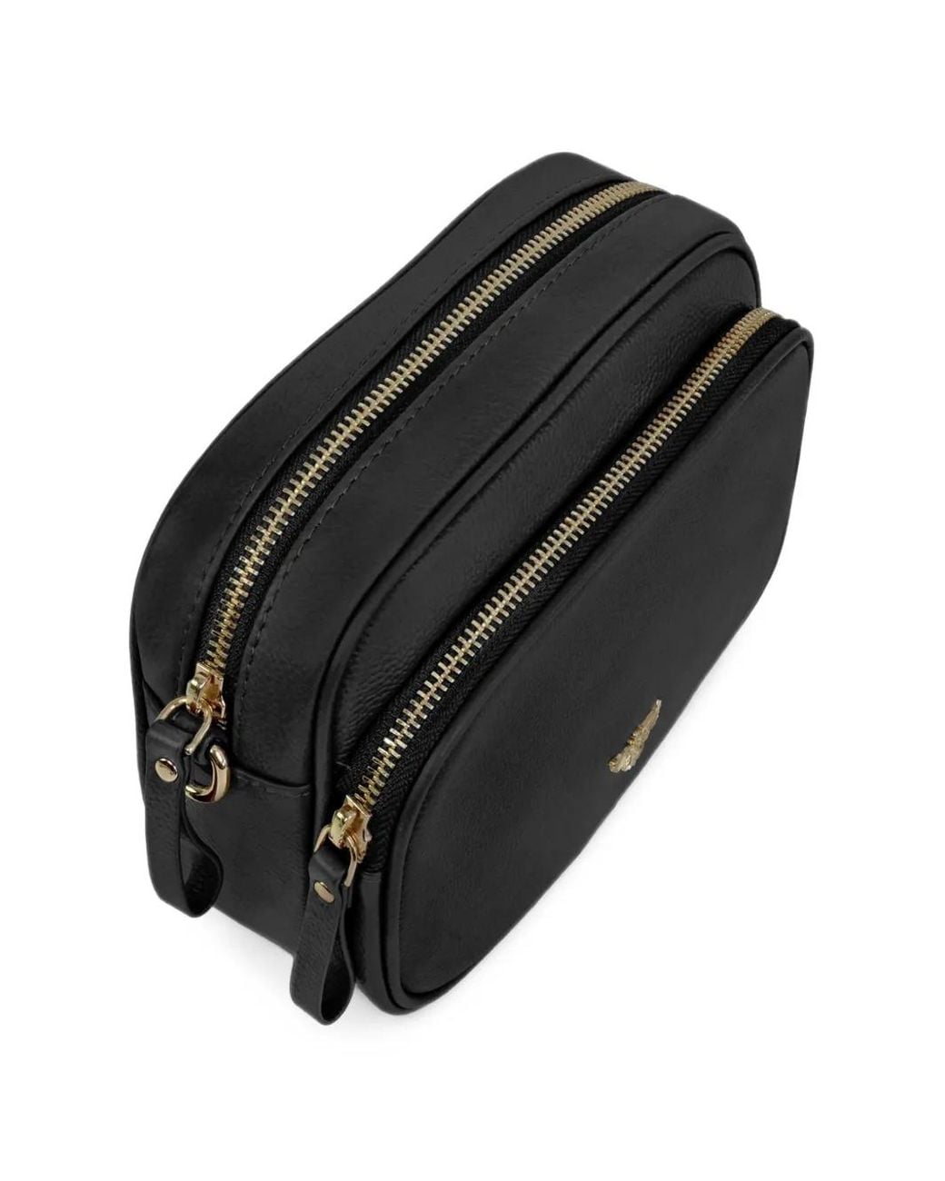 Apatchy London Black Sac À Bandoulière Betty En Cuir Grainé