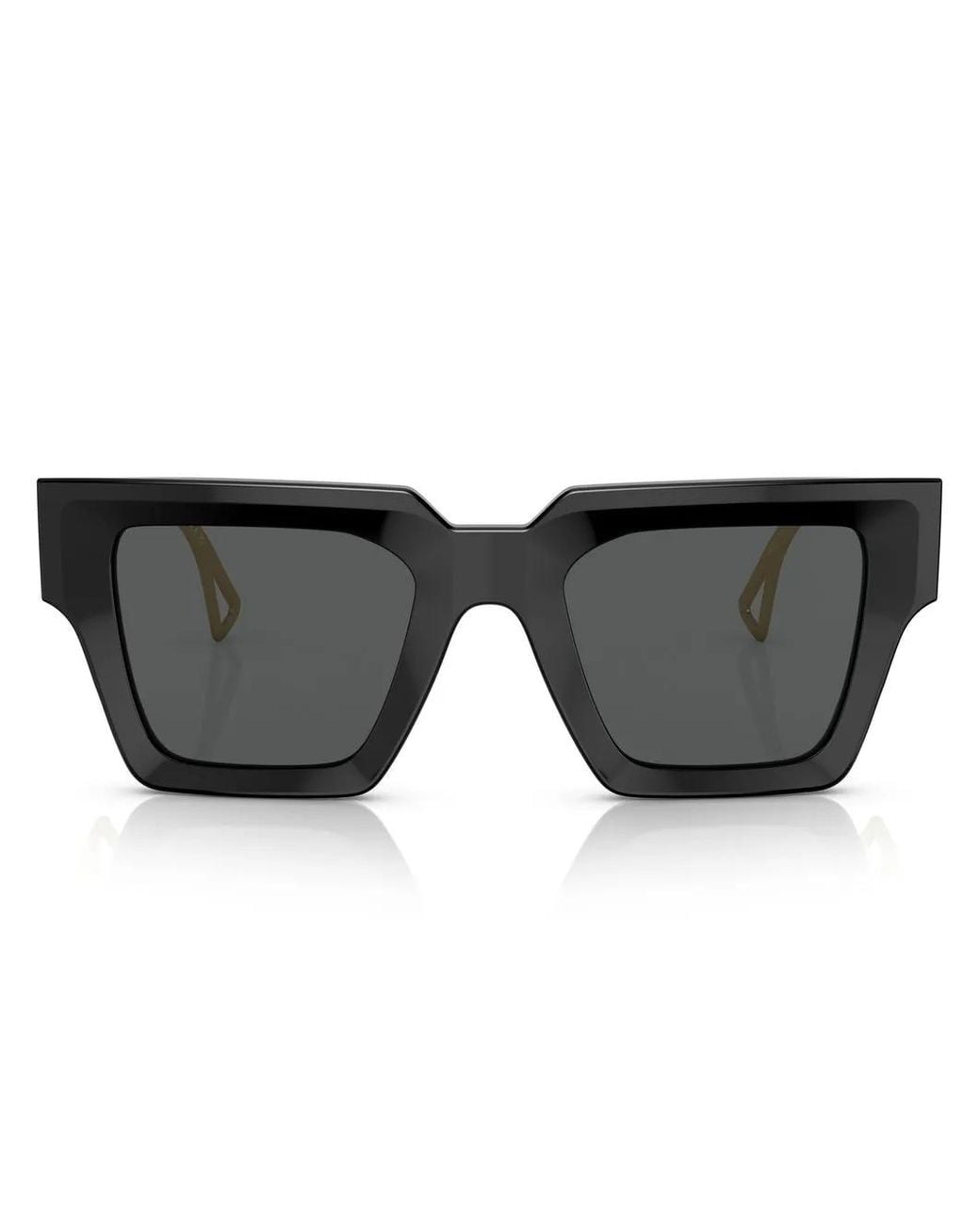 Versace Black Eckige Brille Mit Logo-Prägung