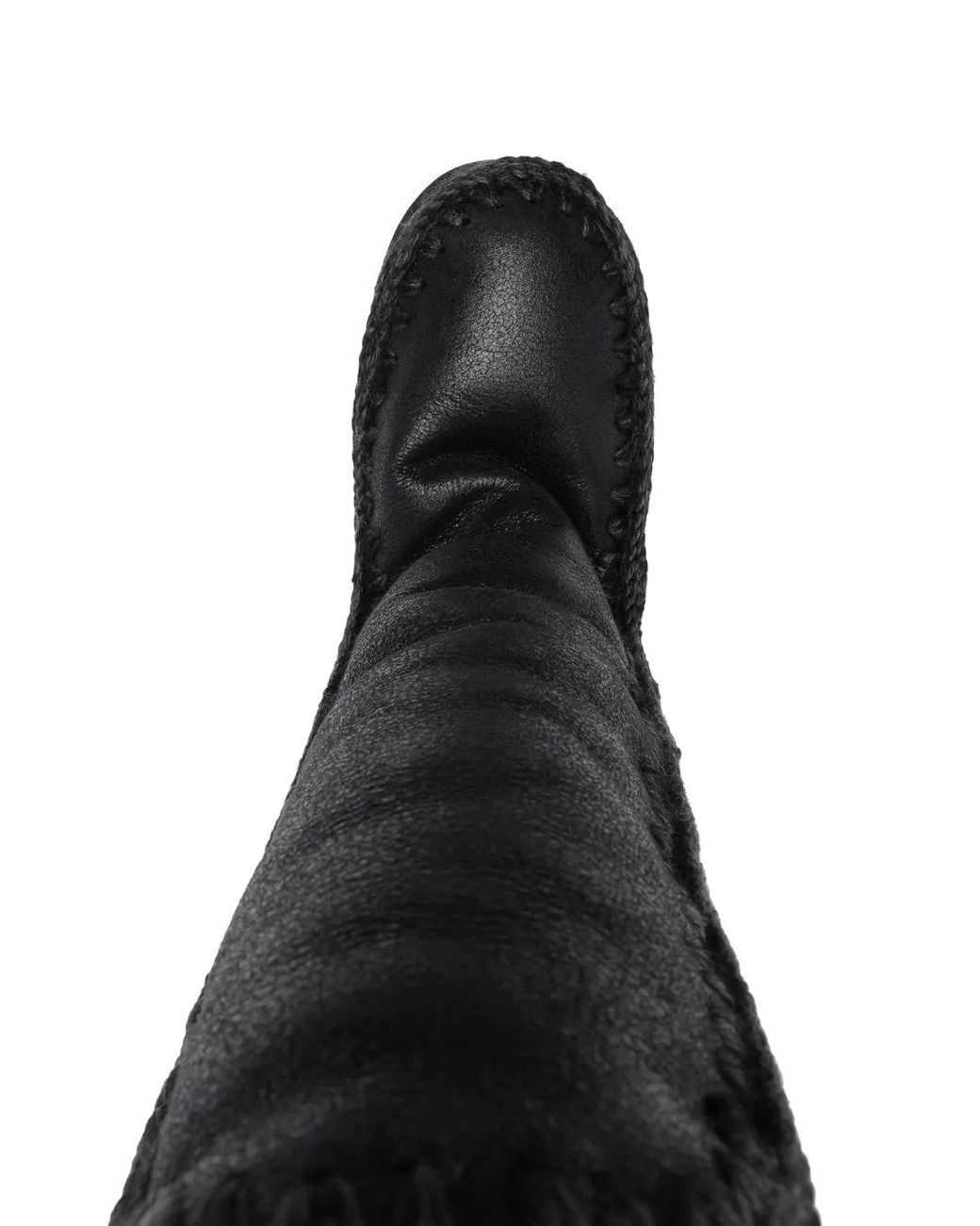 Mou Black Stiefel Mit Shearling-Futter