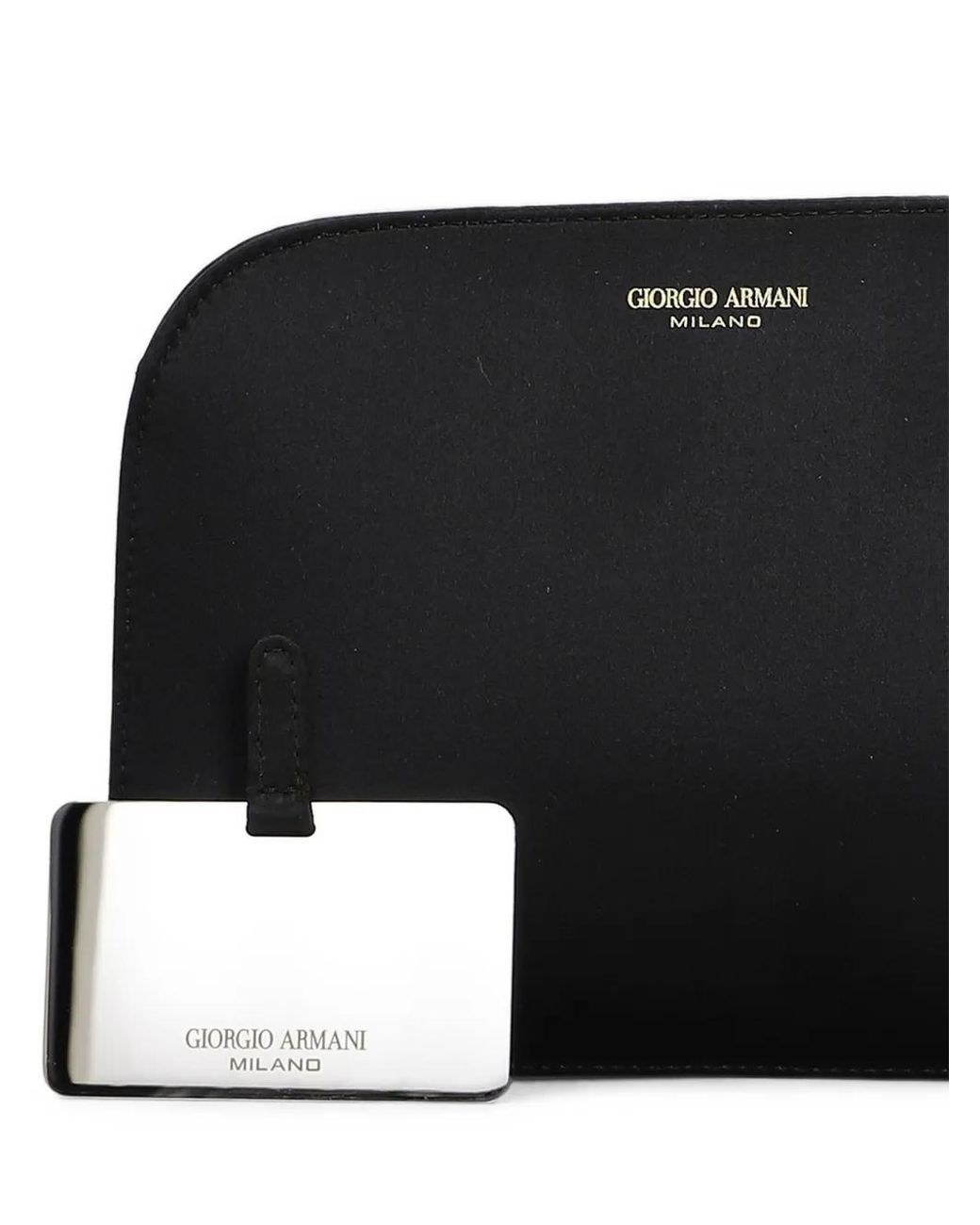 Giorgio Armani Black Pochette La Prima En Satin À Bride En Chaîne