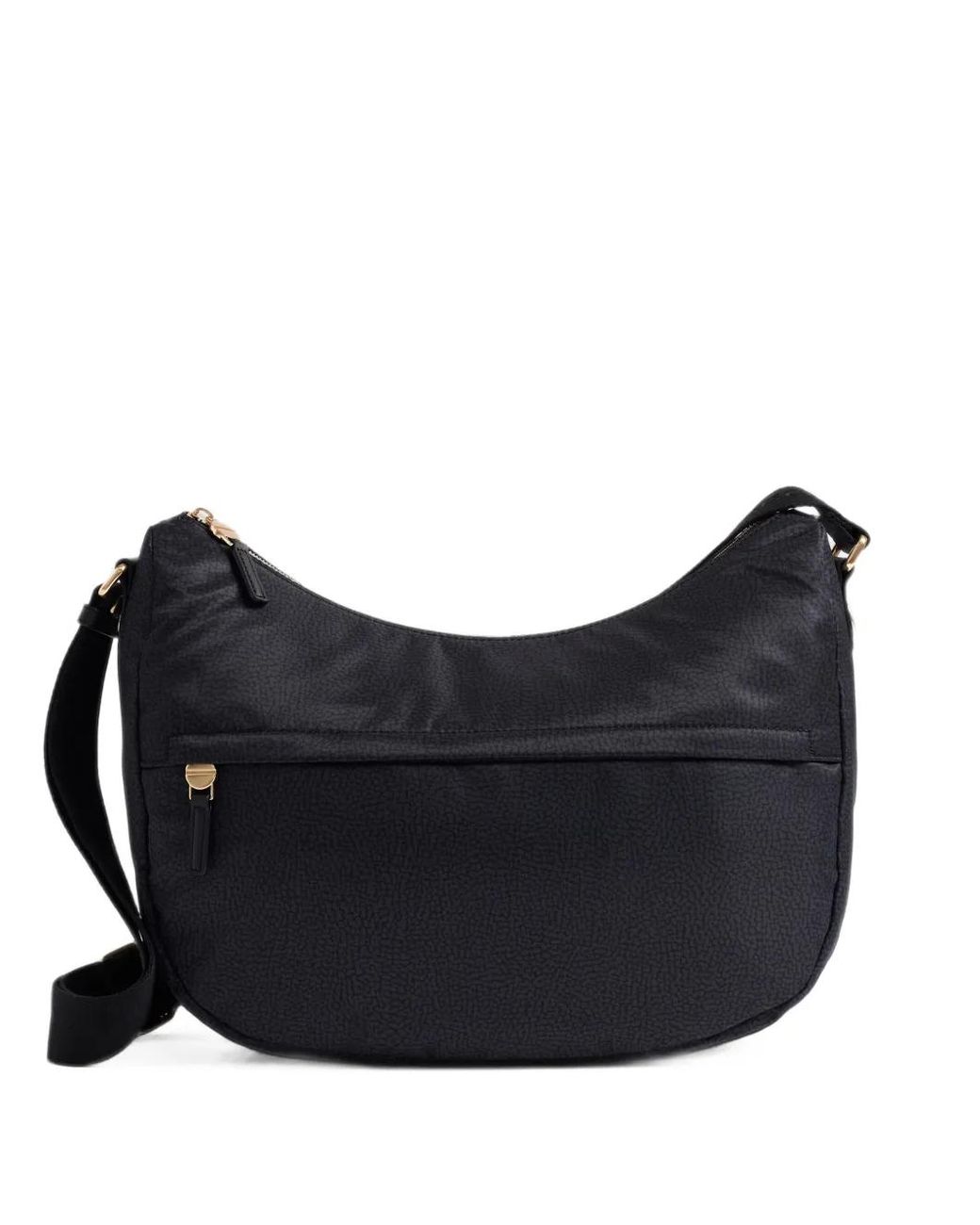 Borbonese Black Graffiti-Print Shoulder Bag