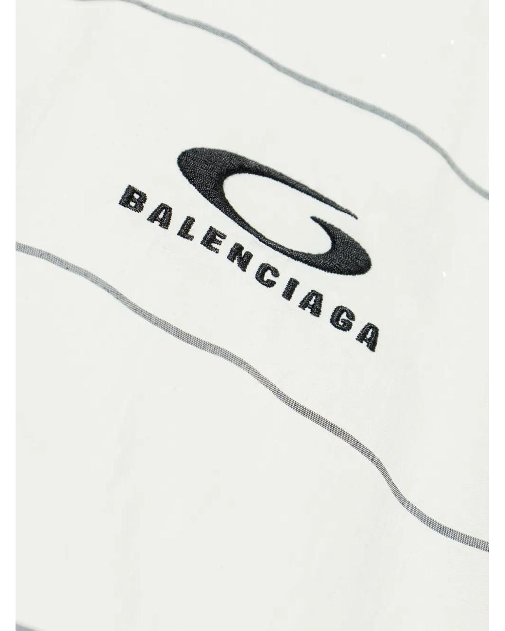 Balenciaga White Striped Jacket for men
