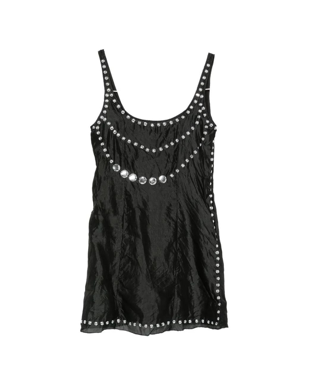 GIMAGUAS Black Claude Studded Mini Dress