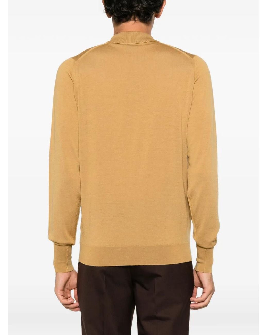 John Smedley Natural Dorset Merino Wool Sweater for men