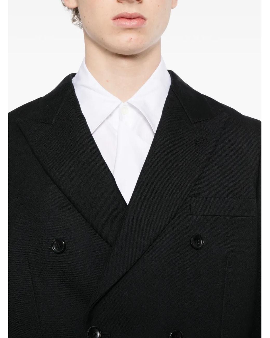 Comme des Garçons Black Cutout Blazer for men