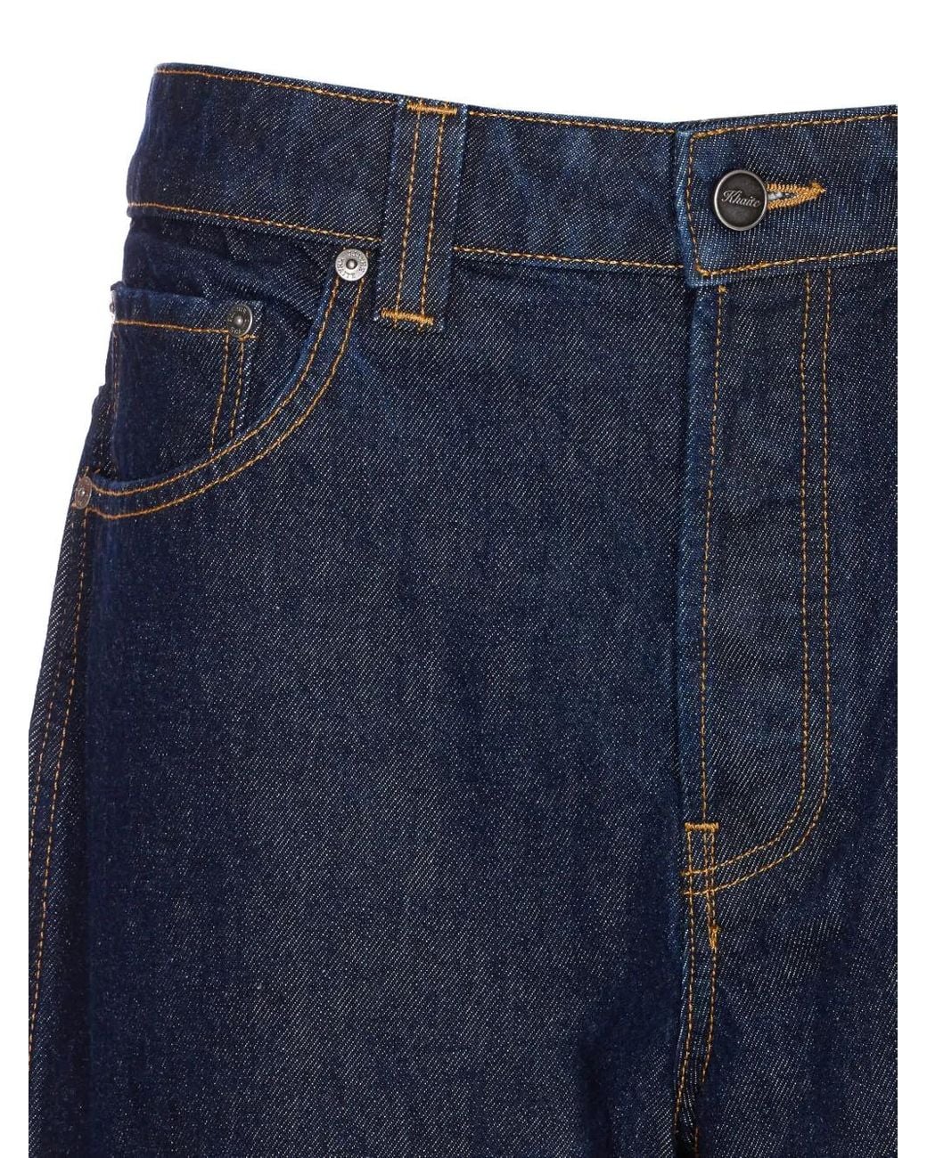 Khaite Blue Winslow Five-Pocket Jeans