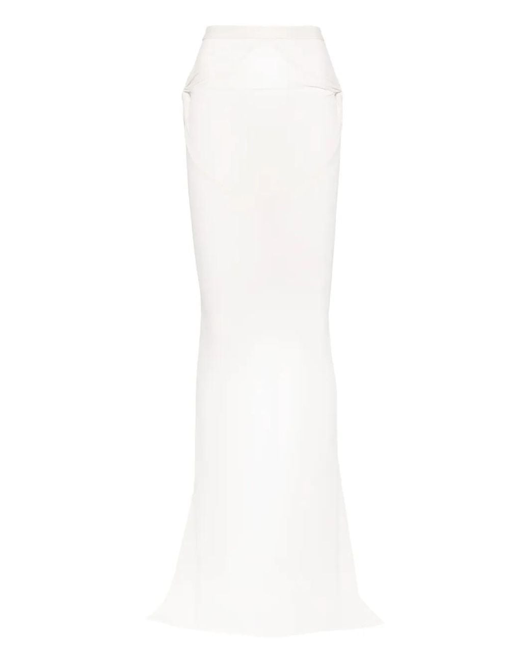 Rick Owens White Kairo Skirt