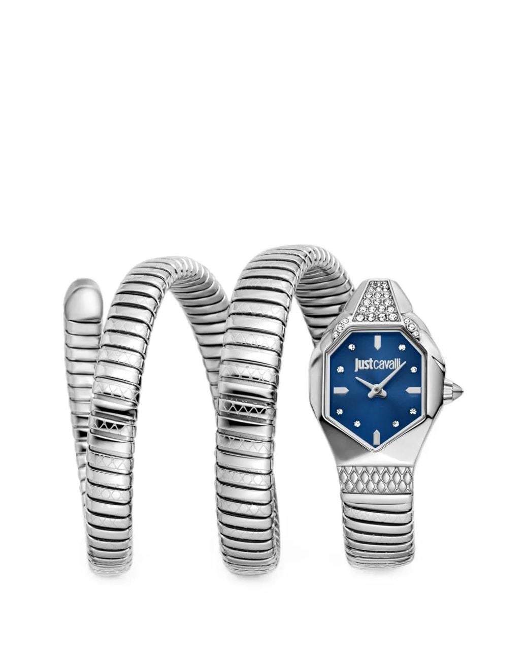 Just Cavalli Blue Ambra Snake 22Mm Watch