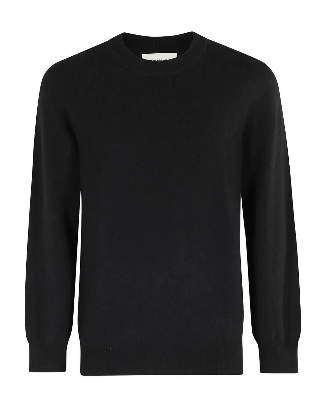 A PAPER KID Black Crew-Neck Sweater for men