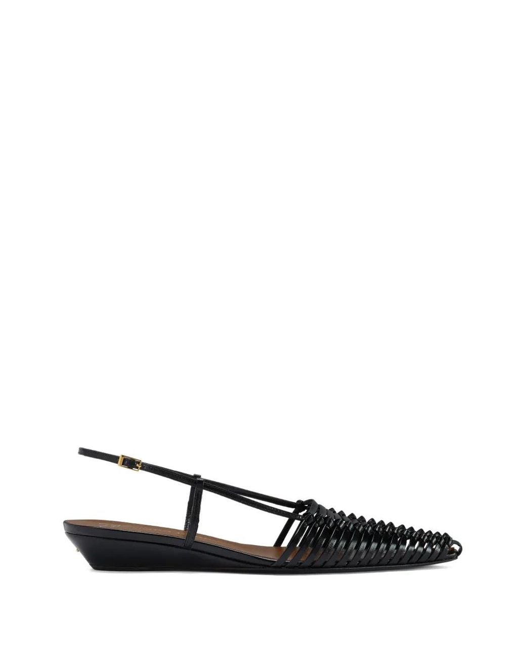 Giuseppe Zanotti White Jane Ballerina Braided Leather Pumps
