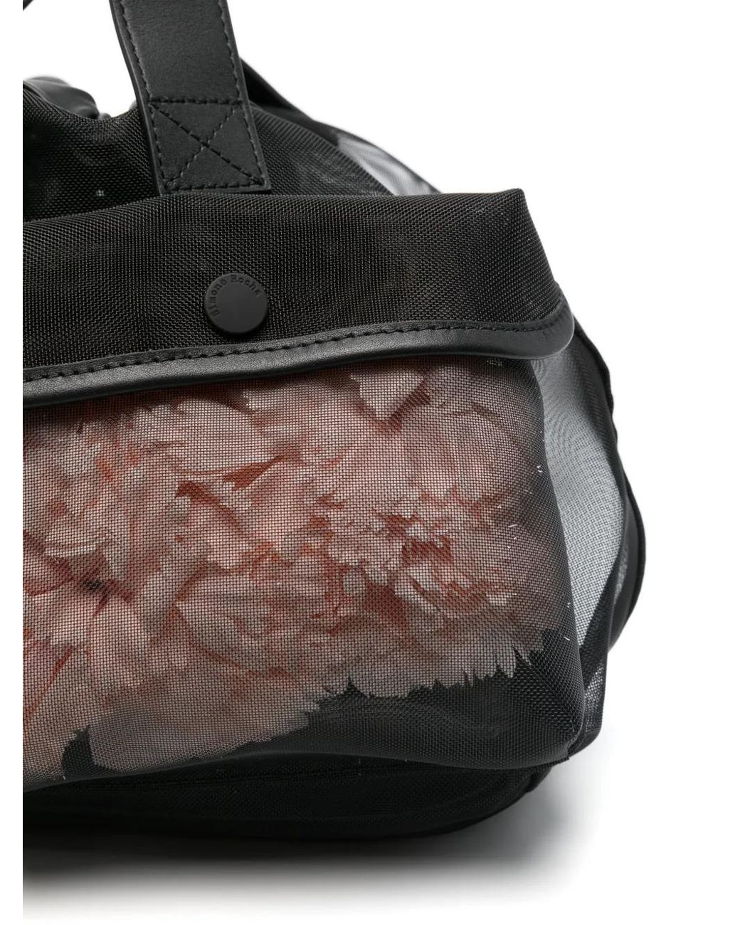 Simone Rocha Black Mesh Tote Bag