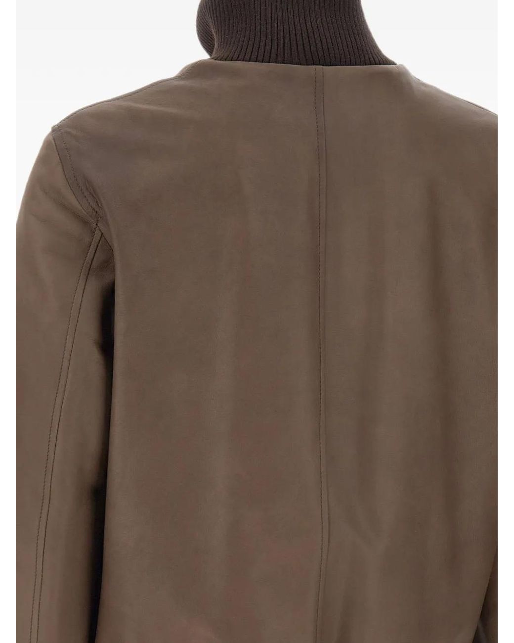 Volfagli Brown Ambrogio America Leather Jacket for men