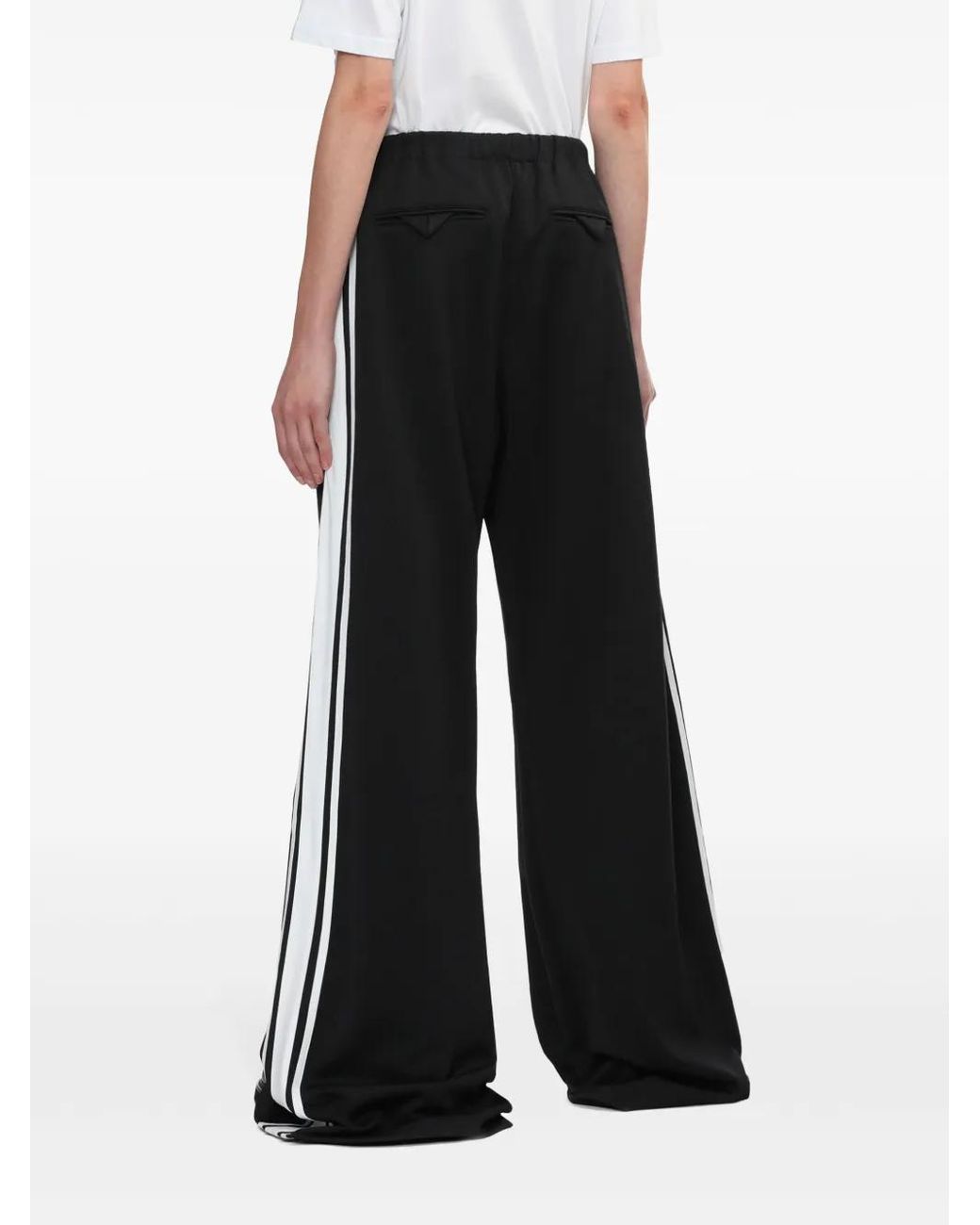 Egonlab Black Striped Cotton-Blend Track Pants for men
