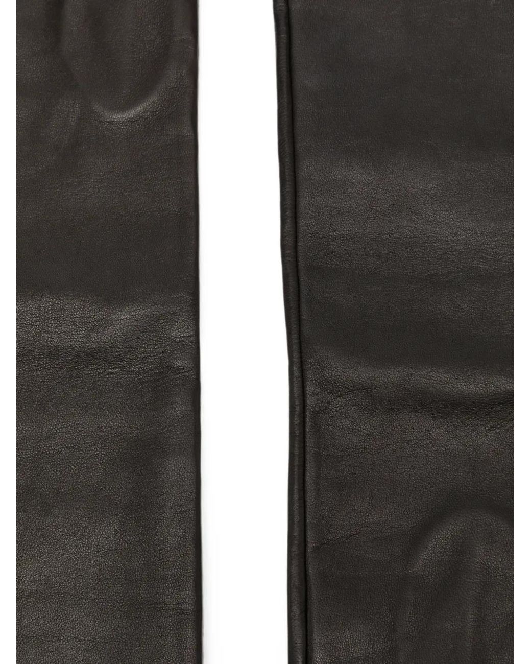 Manokhi Black Leather Gloves