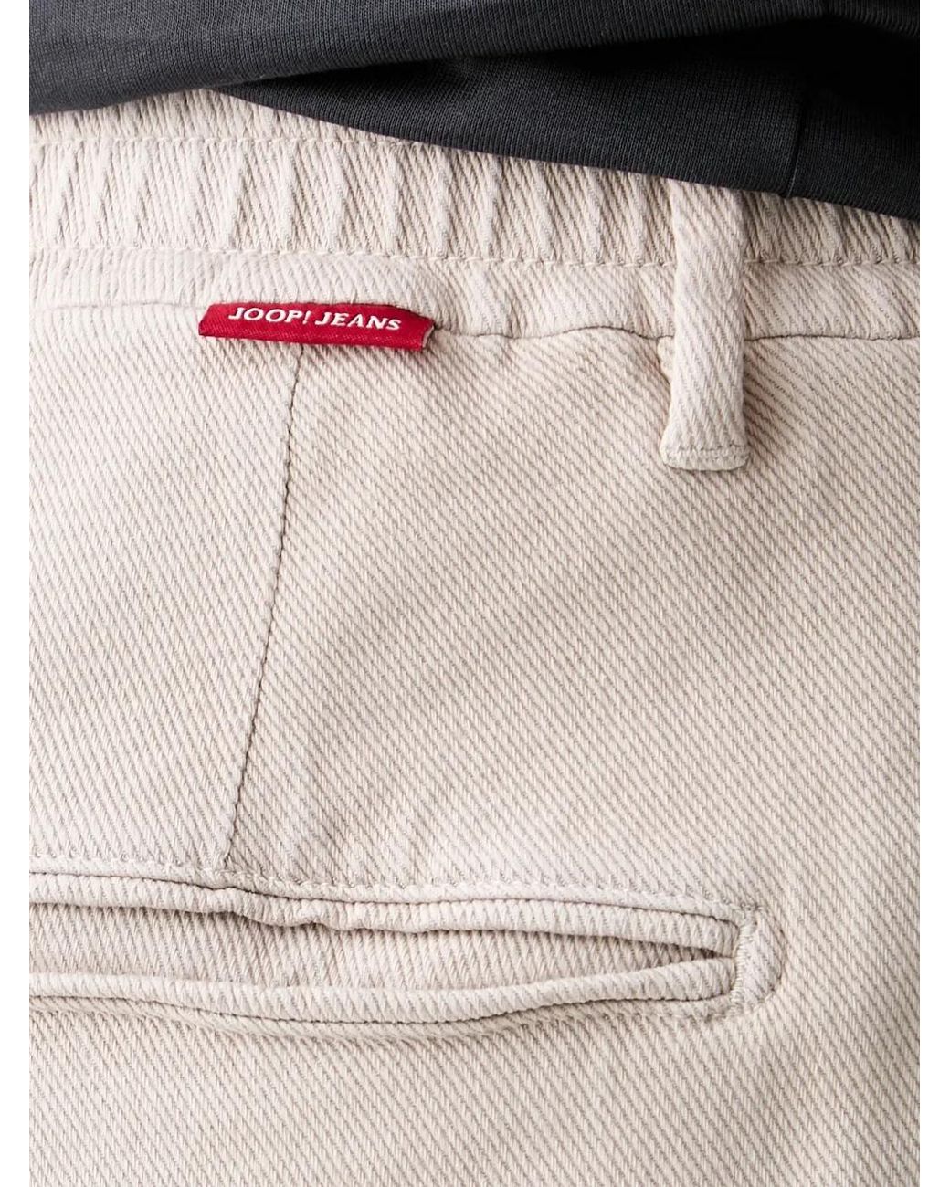 Joop! Natural Pressed-Crease Elasticated-Waistband Trousers for men