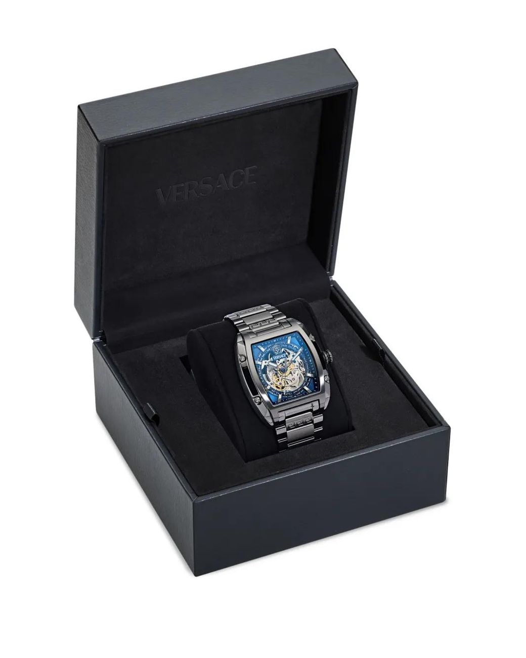 Versace Dominus Skeleton Armbanduhr 49Mm in Blue für Herren
