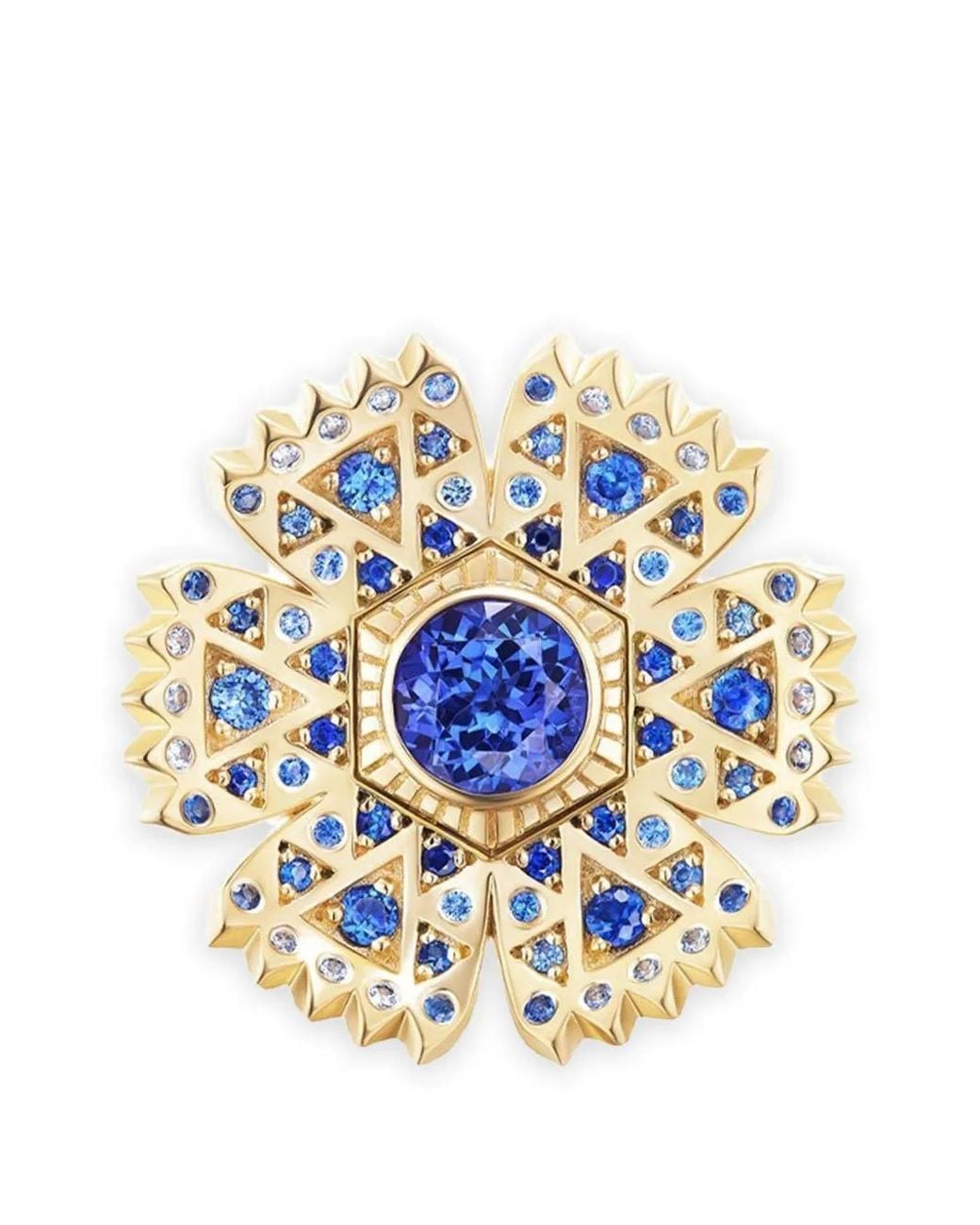 Harwell Godfrey White Petunia Tanzanite And Sapphire Ring