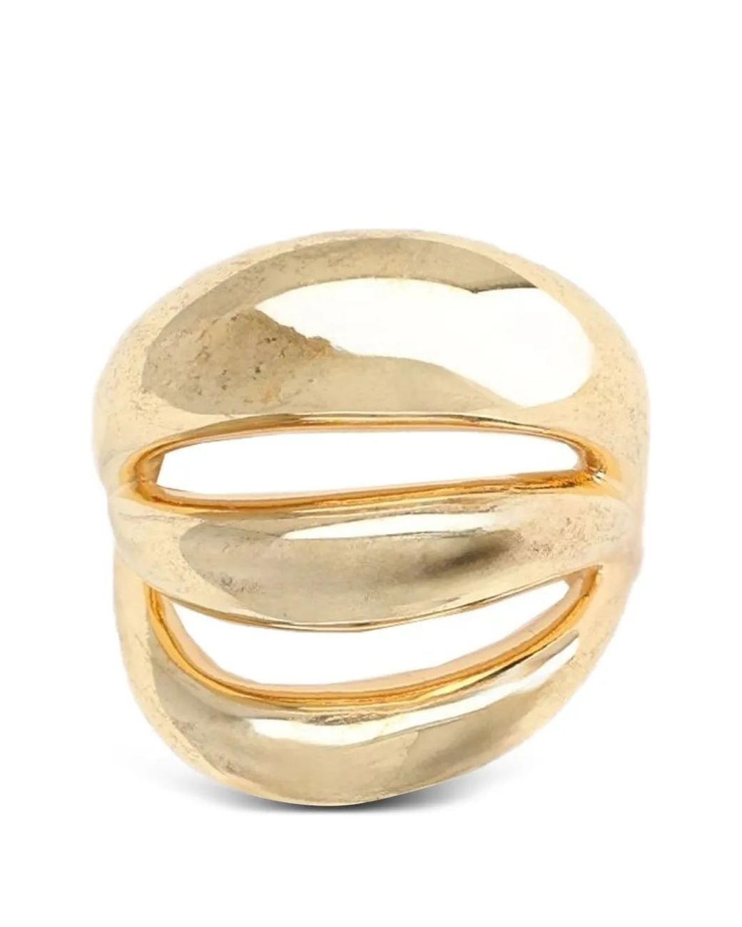 Panconesi Metallic Bague Triptych Blow Up