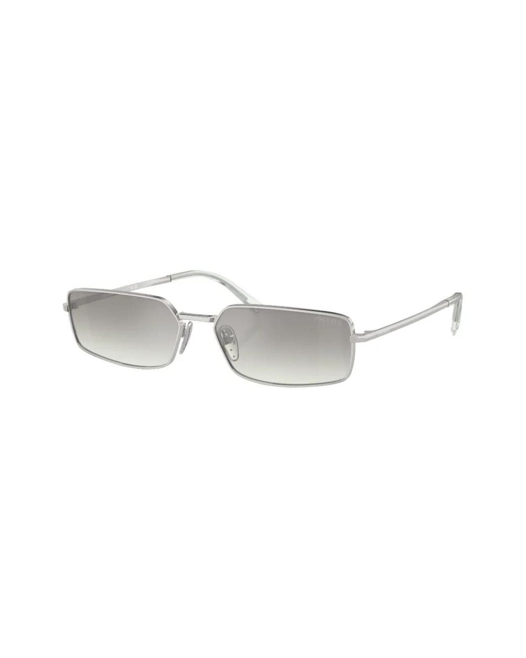 Prada Gray Prada Pr A60S Rectangle Sunglasses