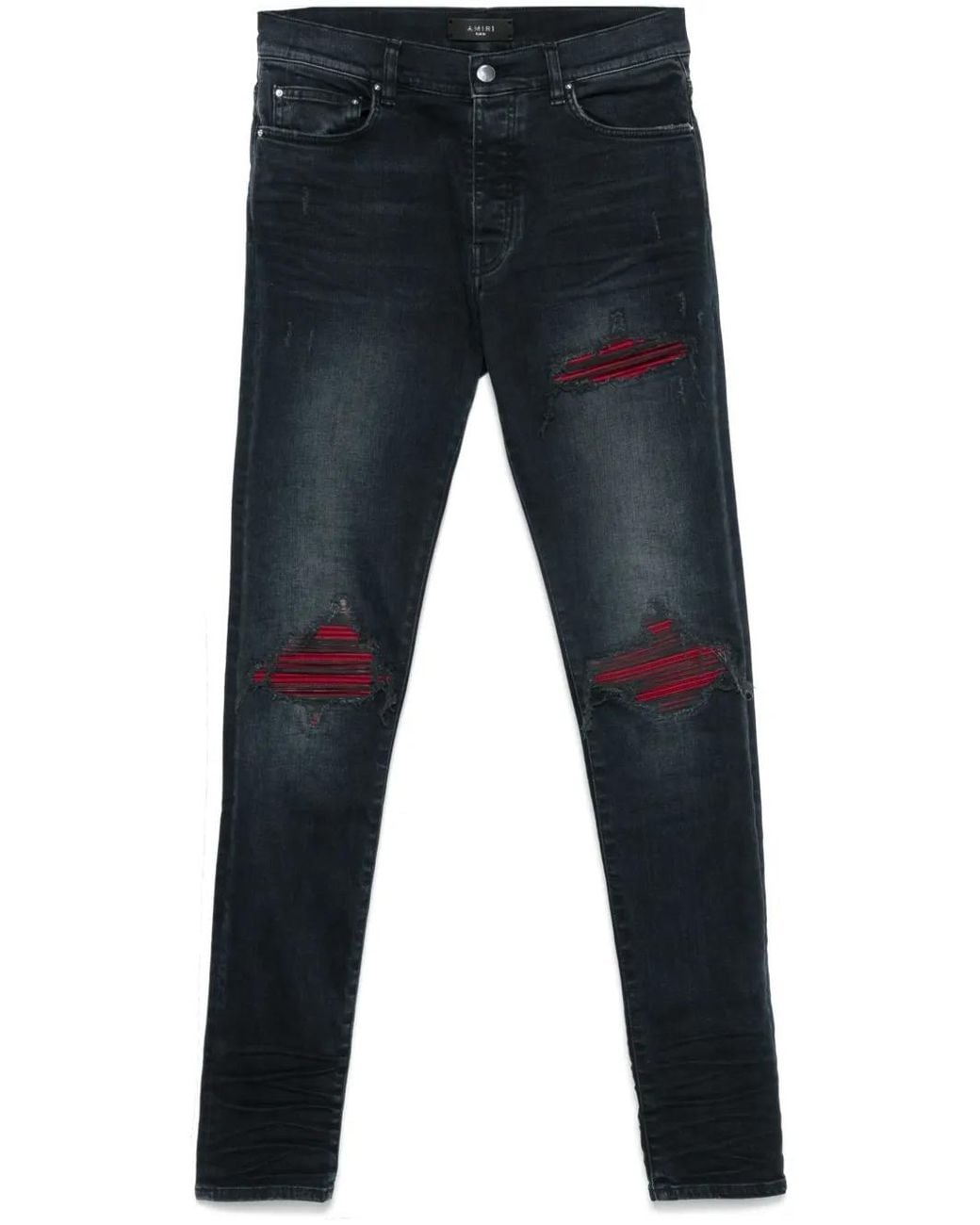 Amiri Blue Mx1 Ultrasuede Jeans for men