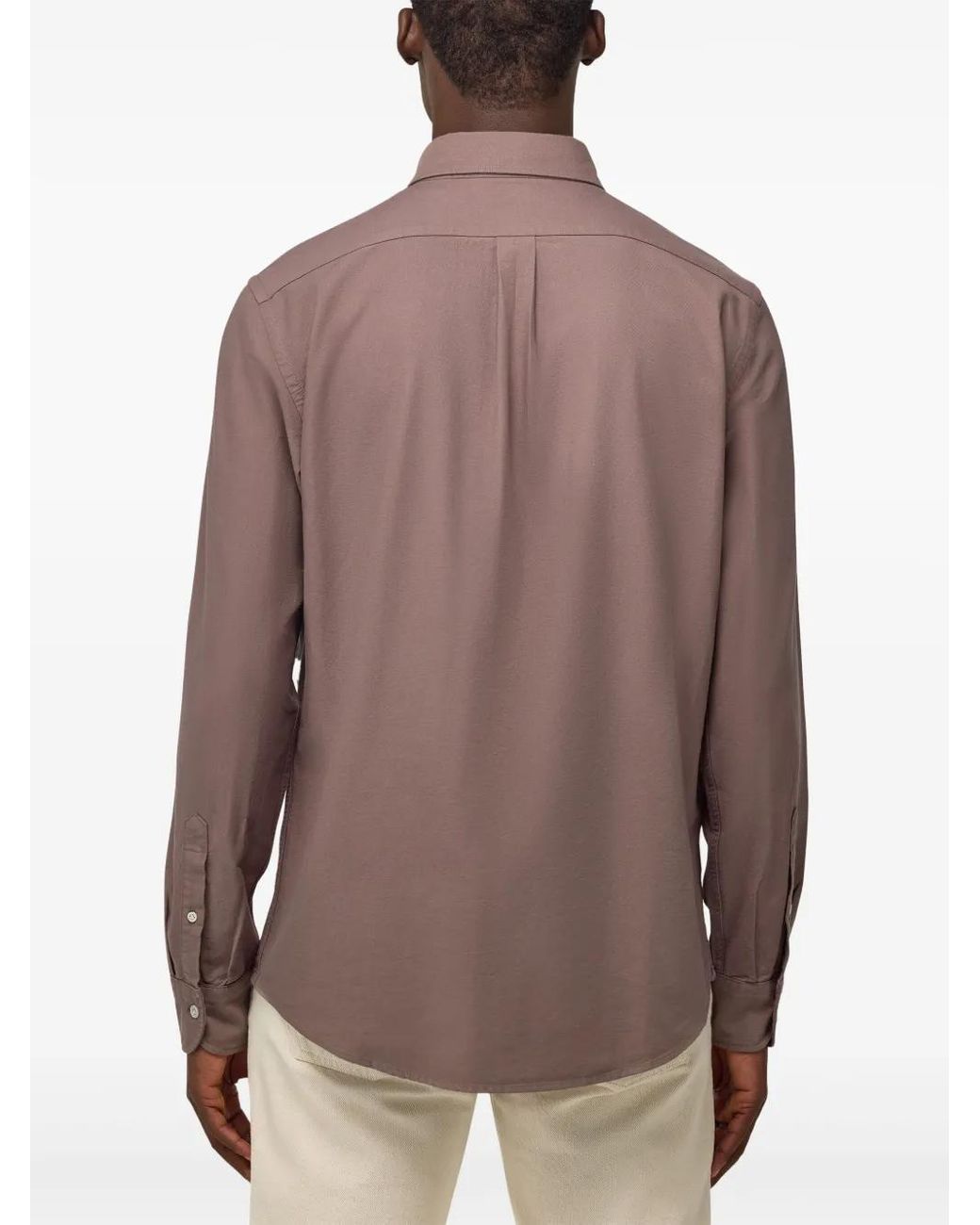 Boggi Brown Cotton Shirt for men