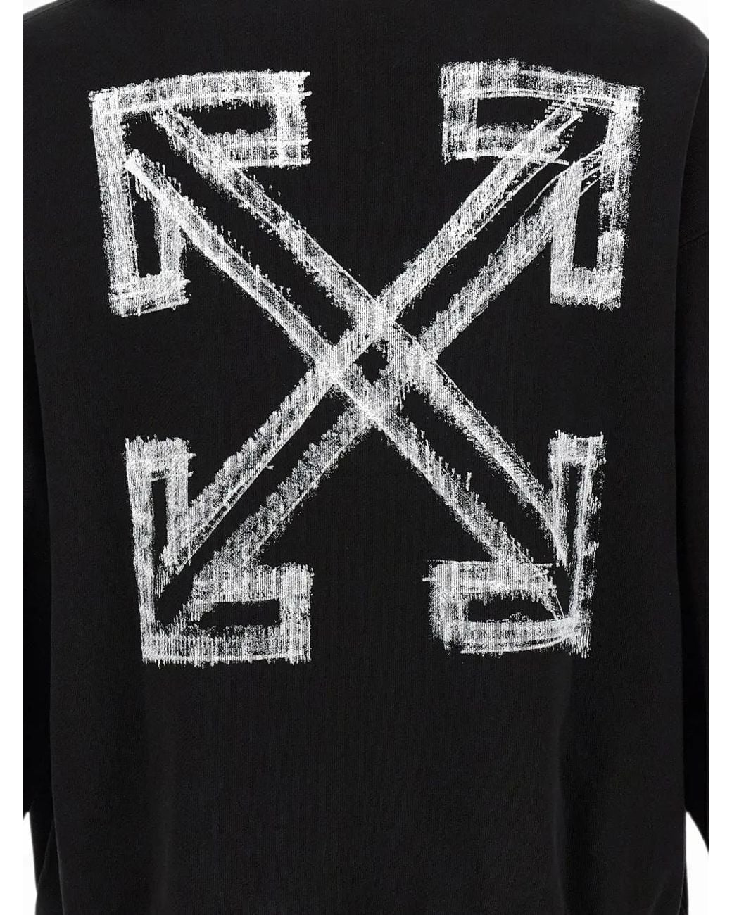 Off-White c/o Virgil Abloh Black Hoodie Motion Arrow Skate for men