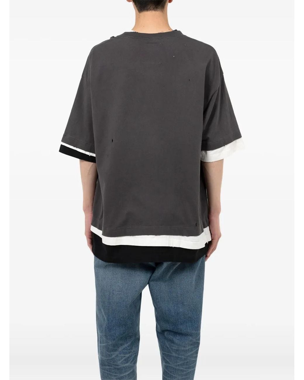 Maison Mihara Yasuhiro Black Layered Pocket T-Shirt for men