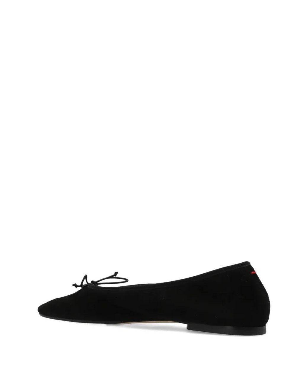 Aeyde Black Bow-Detail Ballet Flats