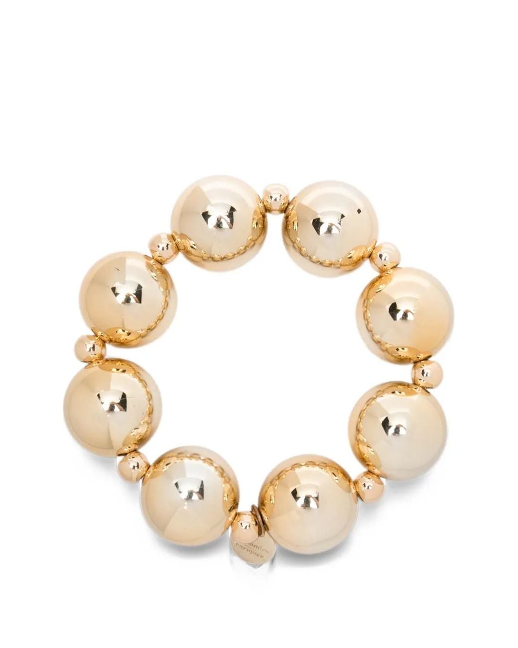 ALESSANDRO ENRIQUEZ Metallic Spherical-Beaded Bracelet