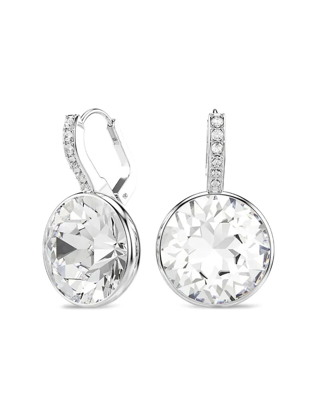 Swarovski White Millenia Crystal-Embellished Hoop Earrings