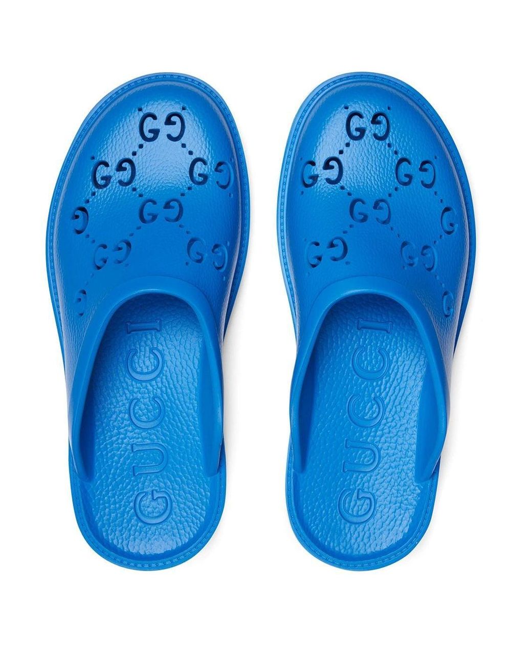 Gucci slides best sale men blue