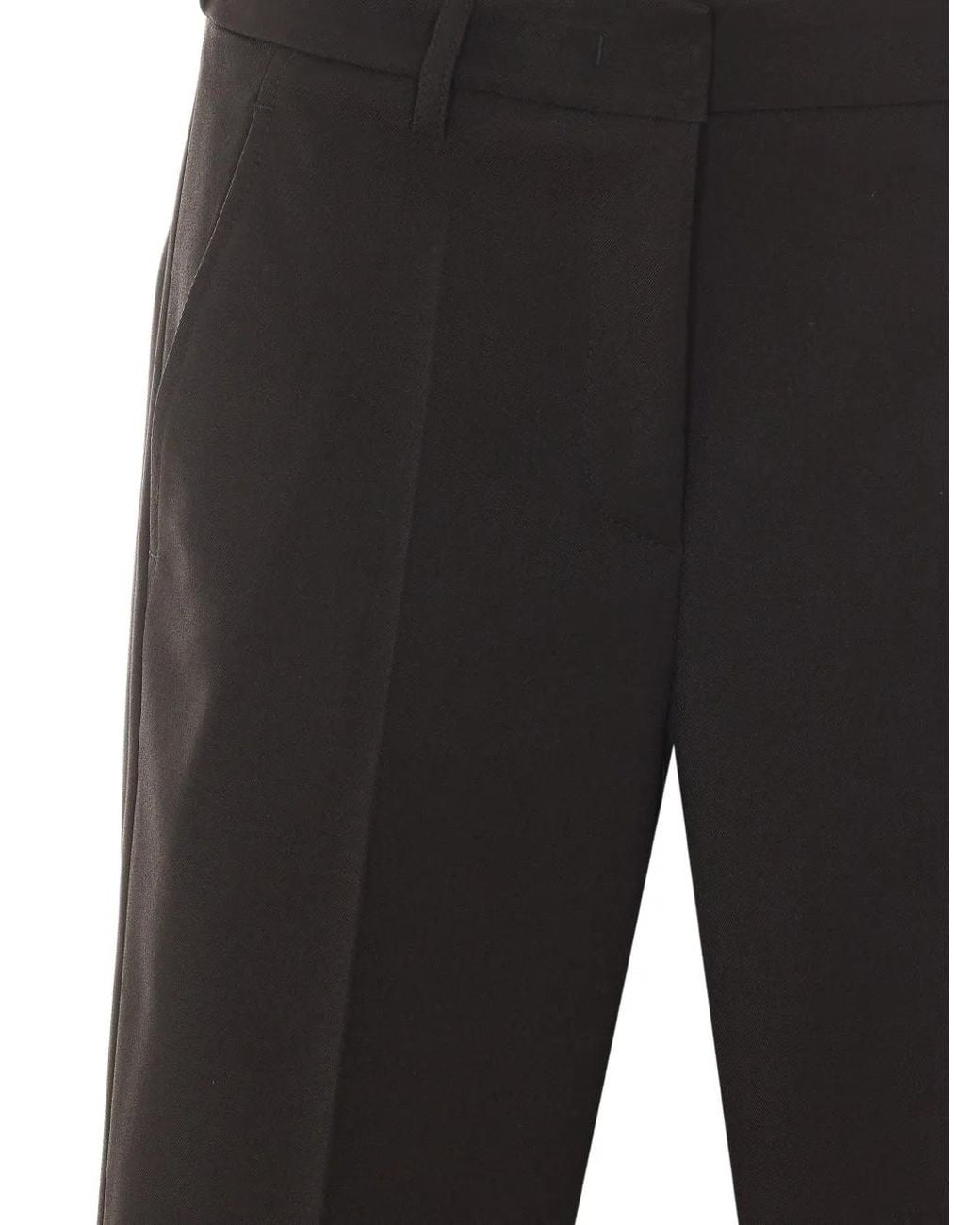 RUE DU BAC Black Straight-Leg Trousers