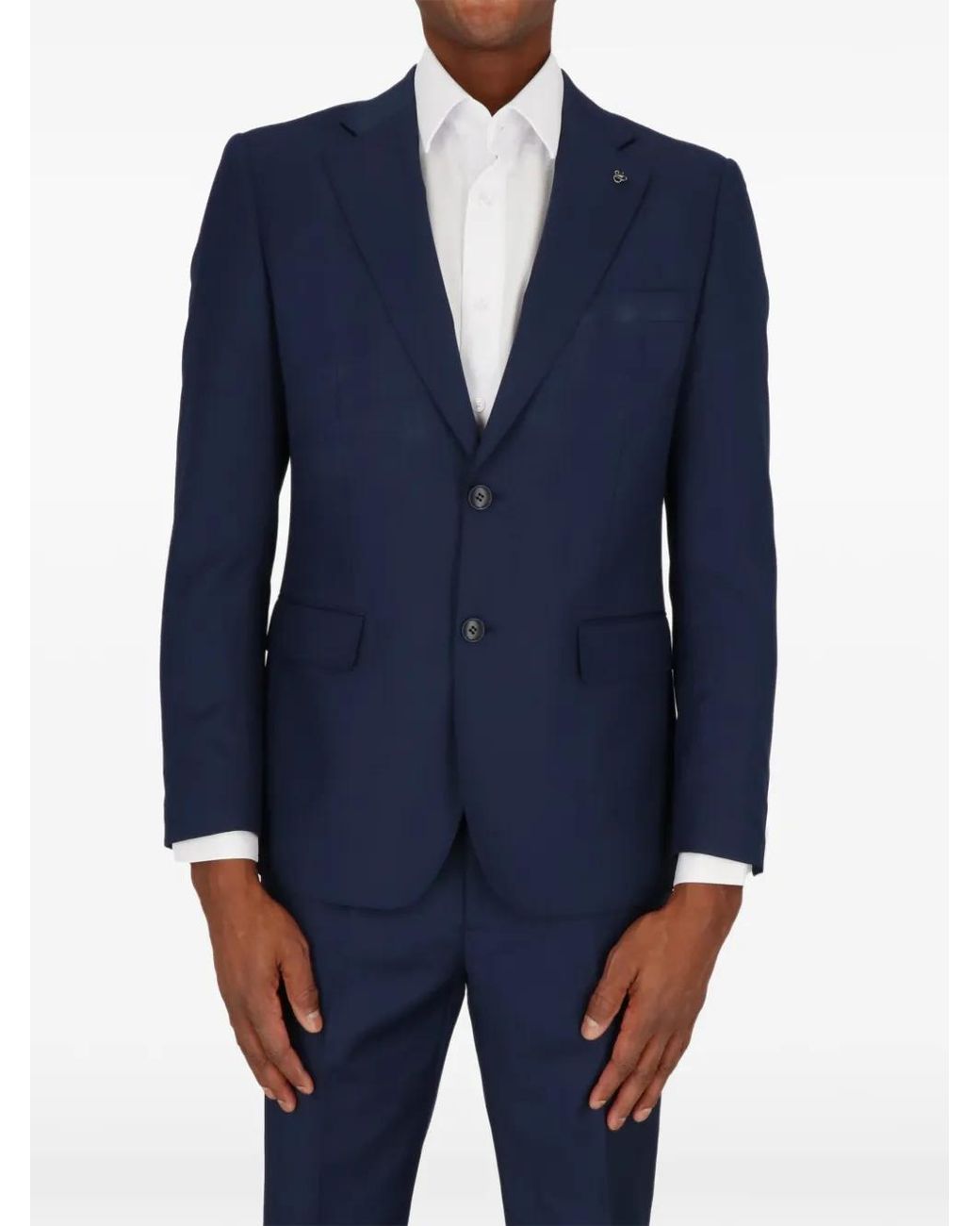 Scotch & Soda Blue Single-Breasted Suit for men