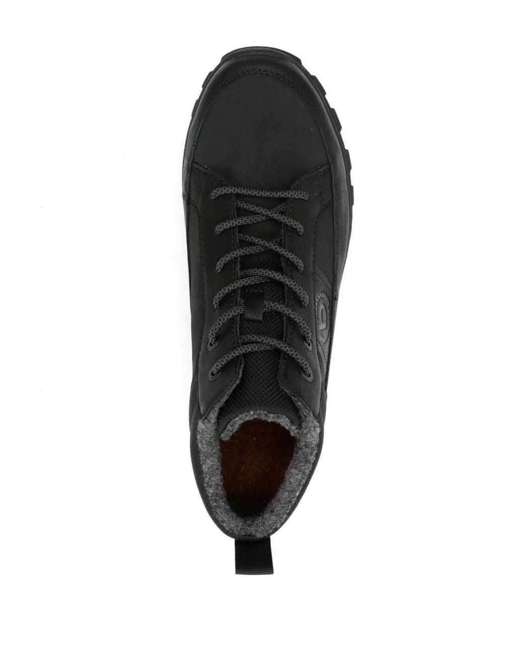 Bugatti Black Logo-Print Ankle Boots for men
