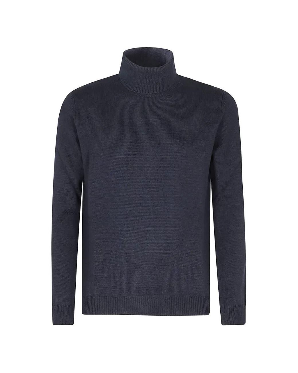 Roberto Collina Blue Roll-Neck Knitted Sweater for men