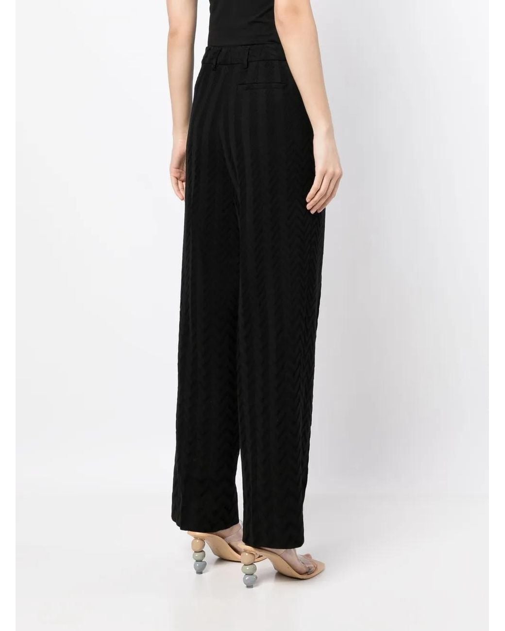 Missoni Black Zigzag Tailored Trousers