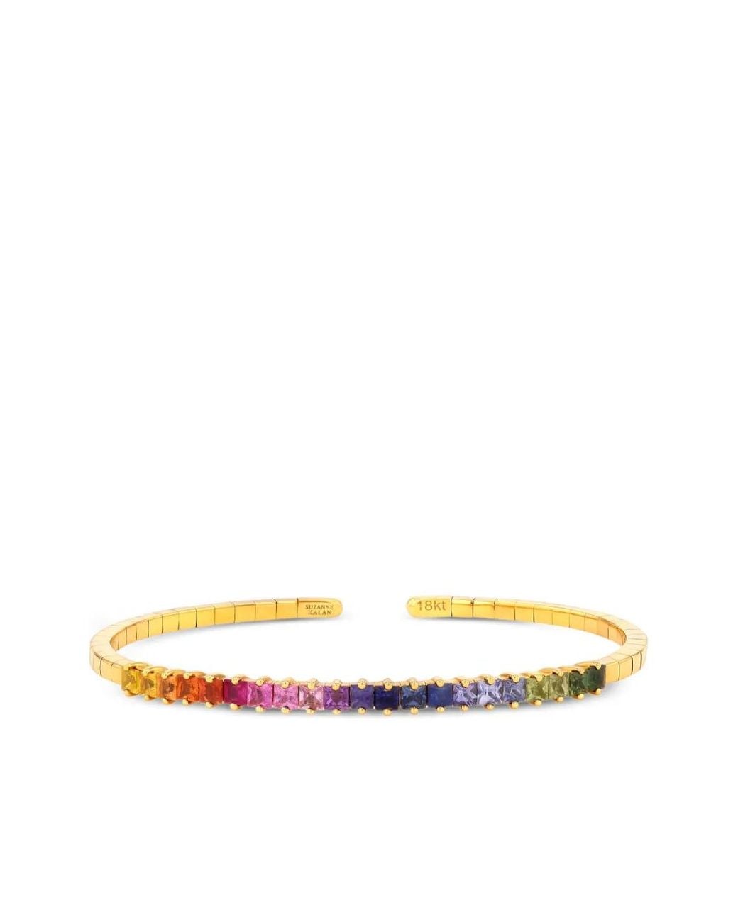 Suzanne Kalan Metallic 18Kt Sapphire Cuff Bracelet