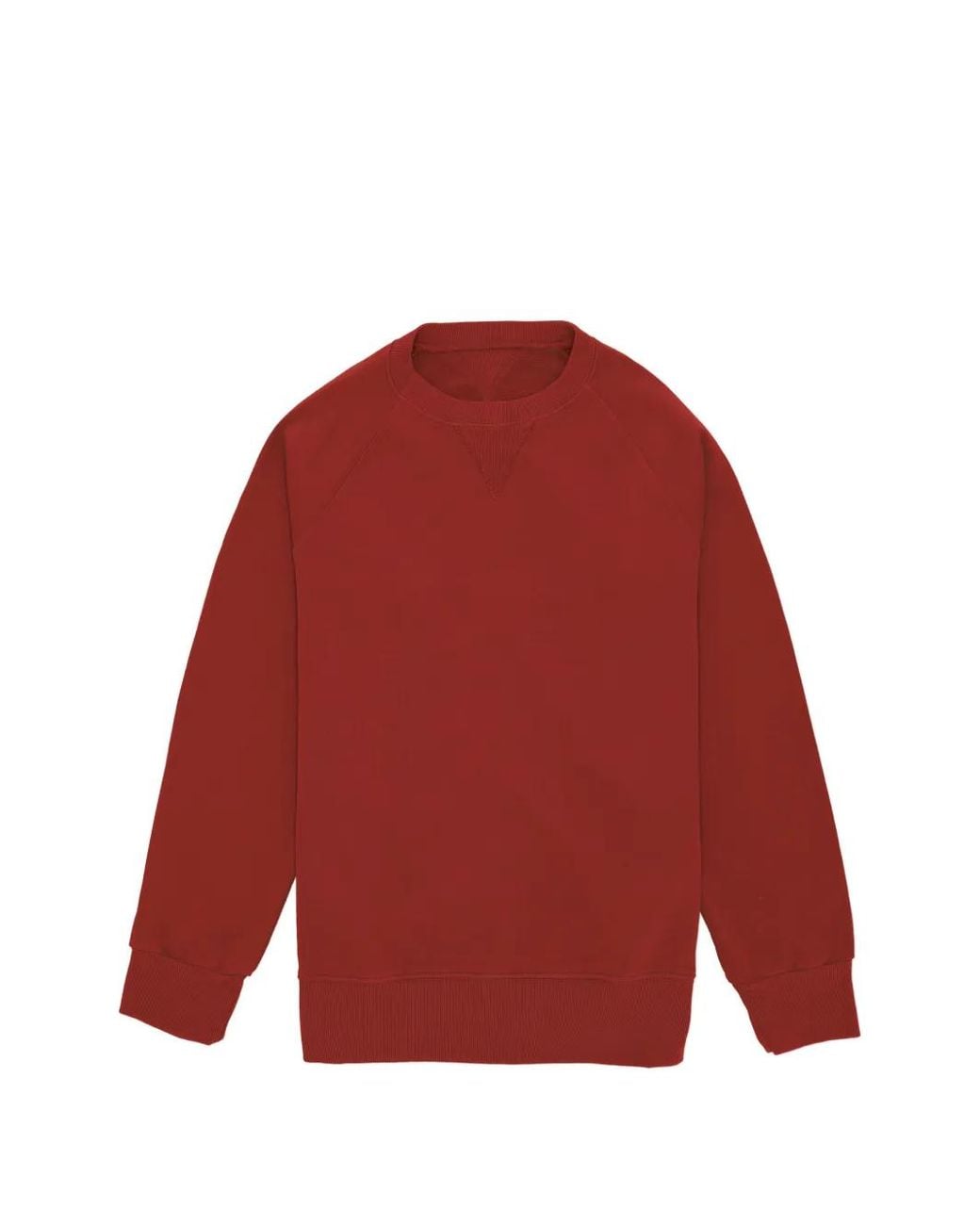 Fortela Red Harvard Raglan-Sleeves Sweatshirt for men