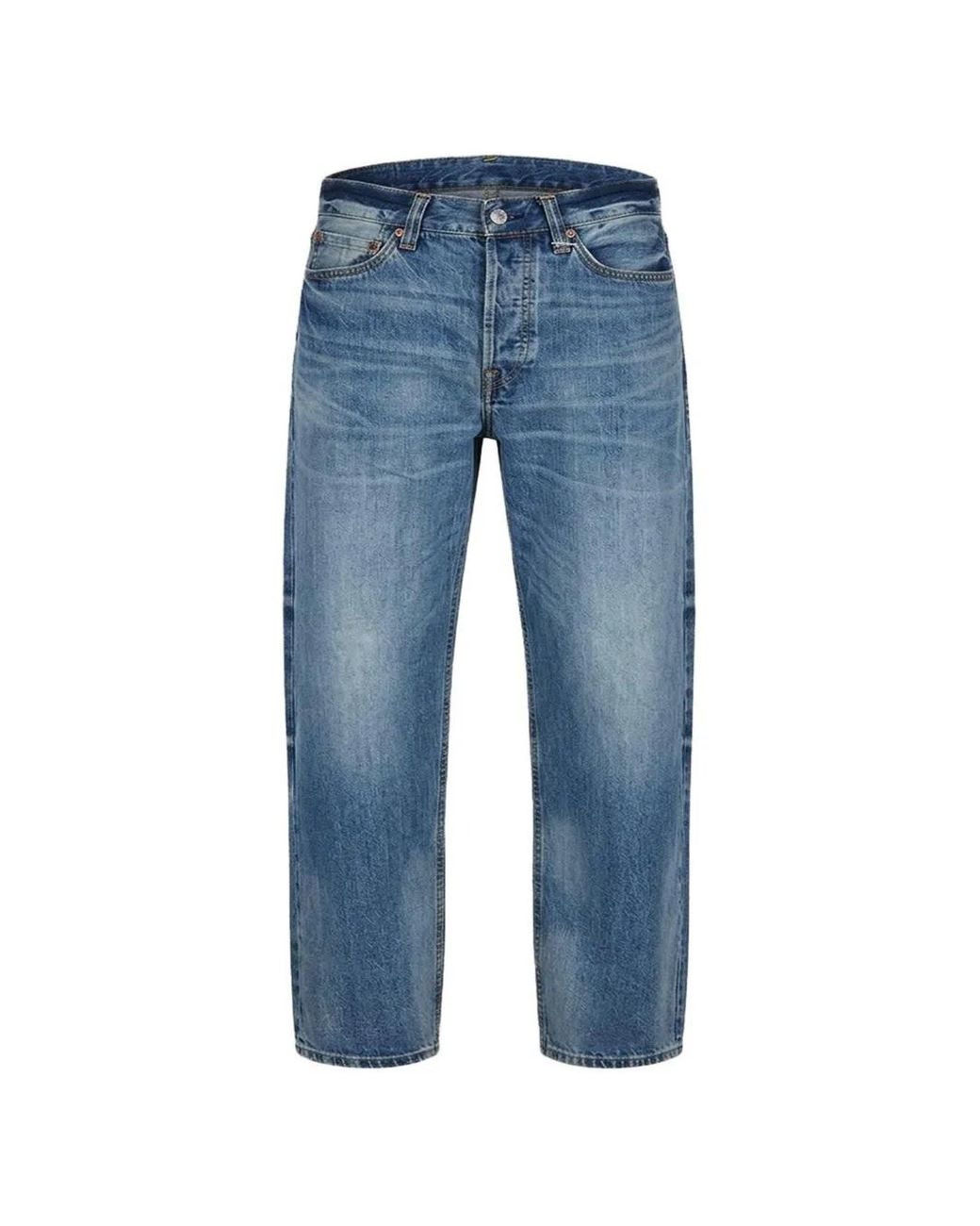 Evisu Blue Daicock Print Jeans for men