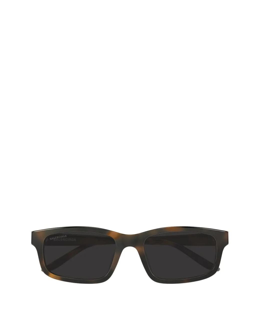 Balenciaga Black Daily Rectangle-Frame Sunglasses for men