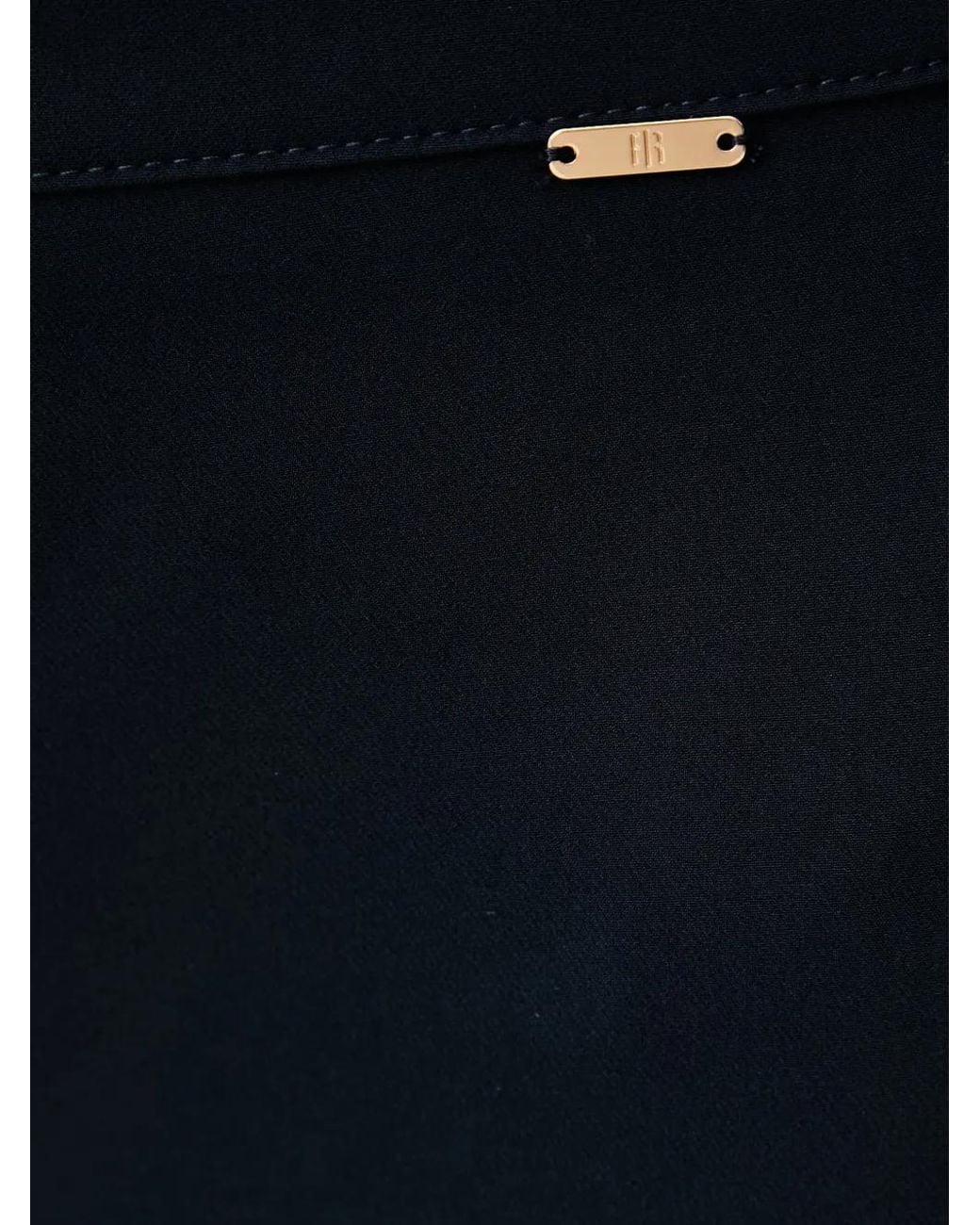 Fracomina Black Pressed-Crease Tailored Trousers