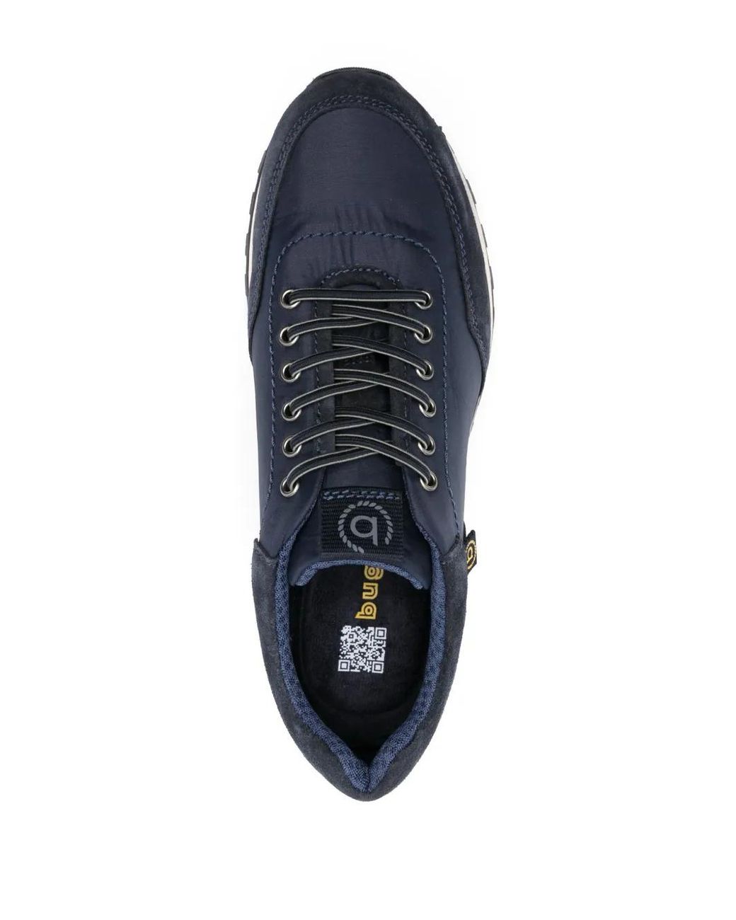 Bugatti Blue Panelled Low-Top Sneakers for men