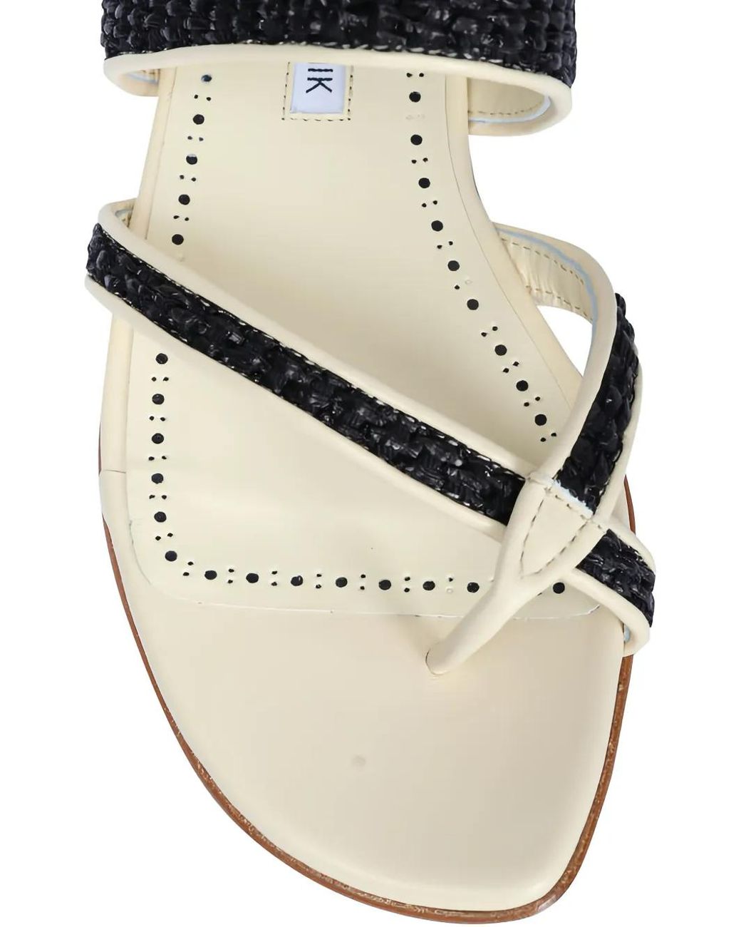 Manolo Blahnik Multicolor Sandales Susara À Entre-Doigts