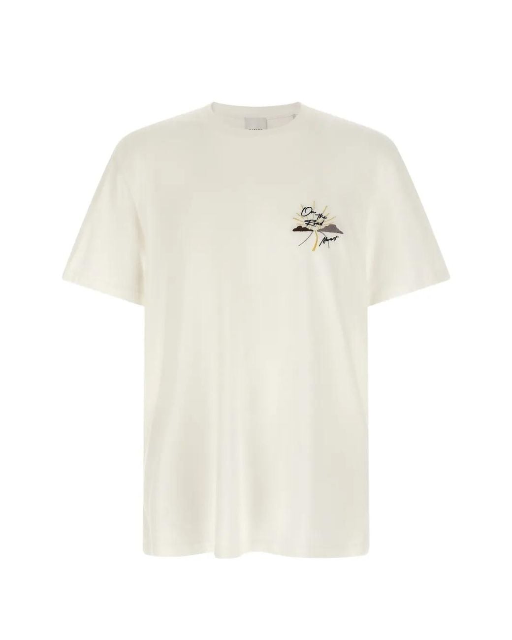 Isabel Marant White Honore Embroidered T-Shirt for men