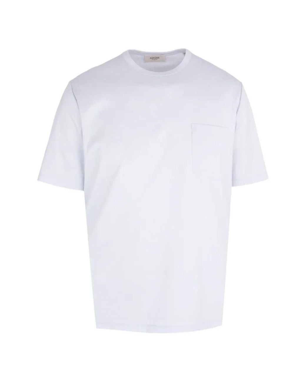 Agnona White Pocket T-Shirt for men