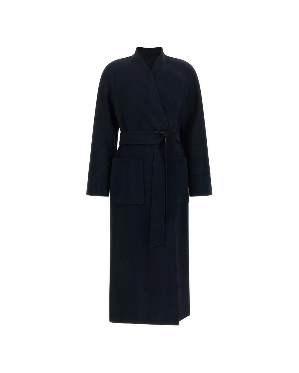 Max Mara Blue Nodo Reversible Coat