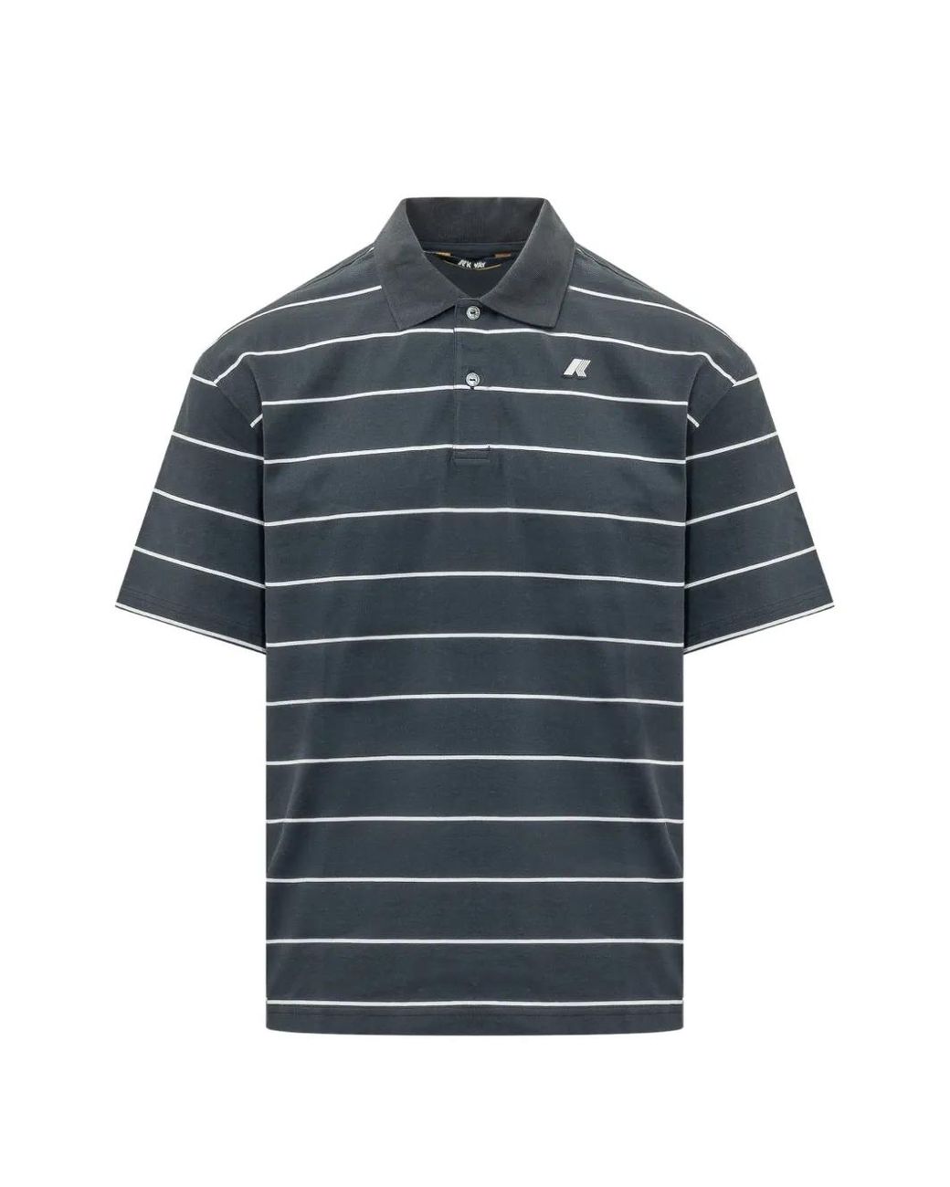 K-Way Blue Striped Polo Shirt for men